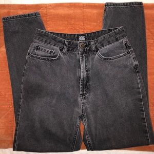 Black High-Rise Mom Jeans